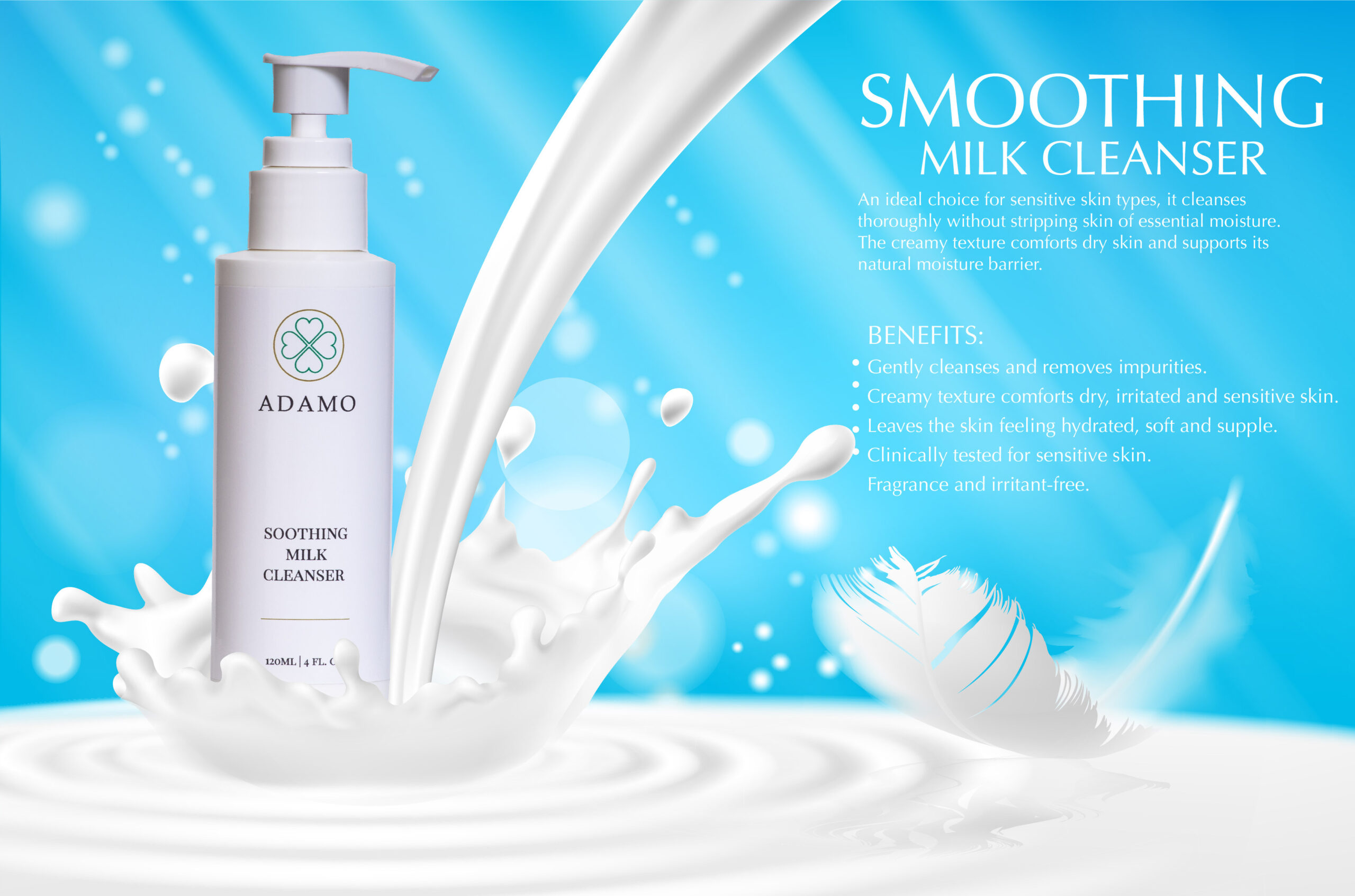 Adamo Soothing Milk Cleanser